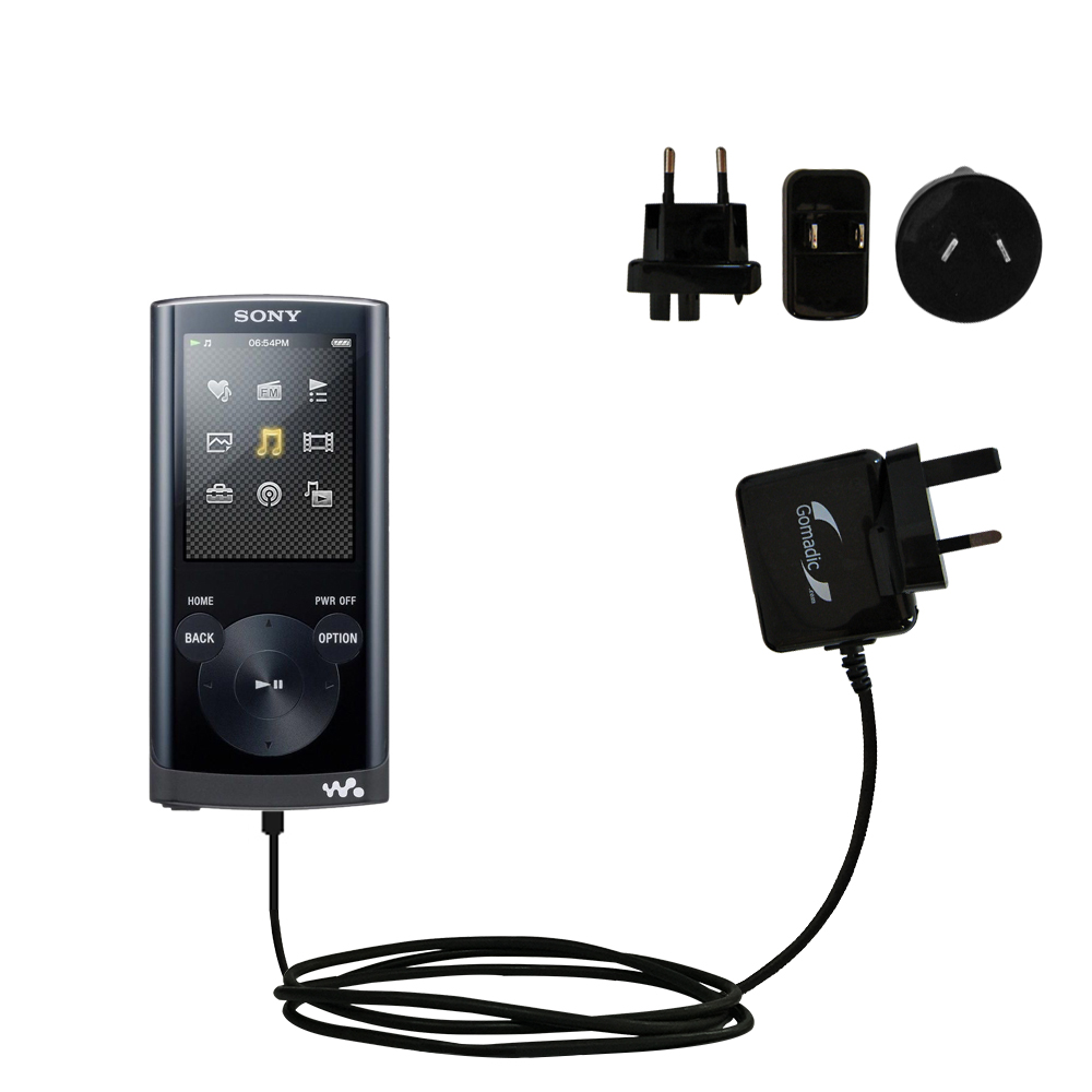 International Wall Charger compatible with the Sony Walkman NWZ-E353