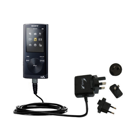 International Wall Charger compatible with the Sony Walkman NWZ-E354