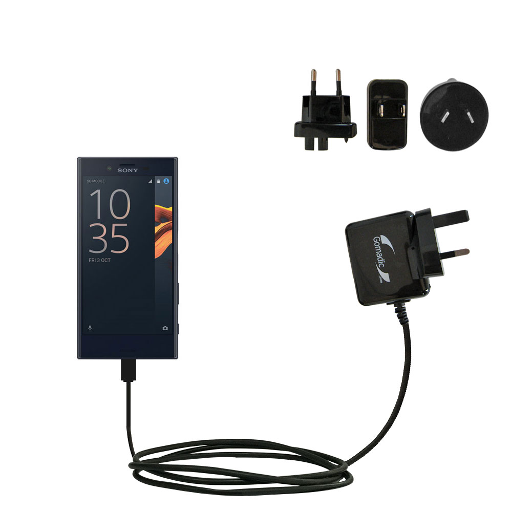 International Wall Charger compatible with the Sony Xperia X Compact