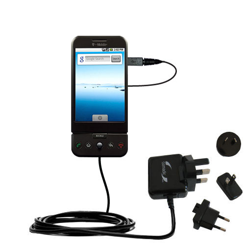 International Wall Charger compatible with the T-Mobile G1 Google