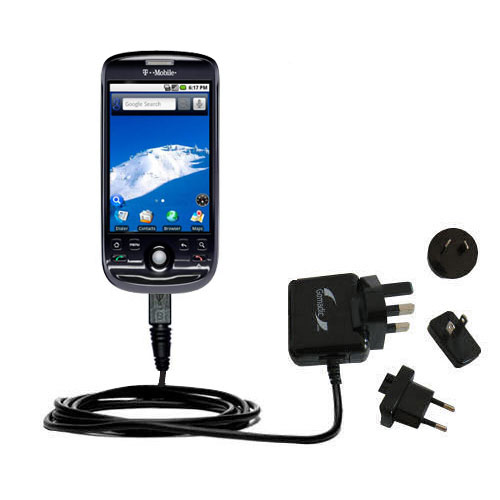 International Wall Charger compatible with the T-Mobile MyTouch 3G Slide
