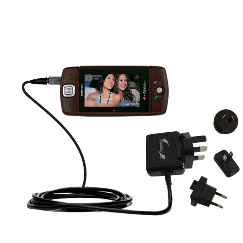 International Wall Charger compatible with the T-Mobile Sidekick LX