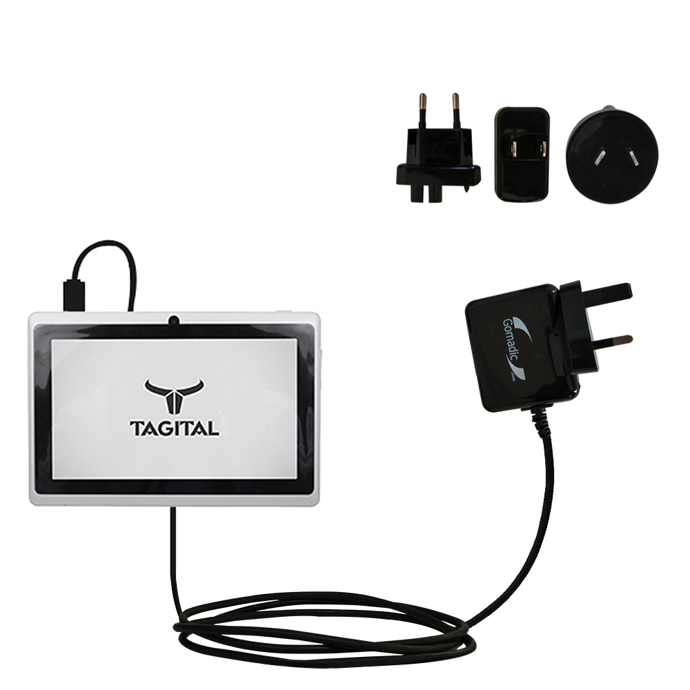 International Wall Charger compatible with the Tagital tablet 7 inch