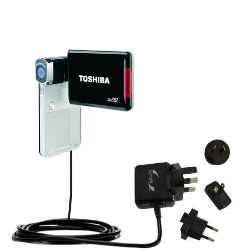 International Wall Charger compatible with the Toshiba Camileo S30 HD Camcorder