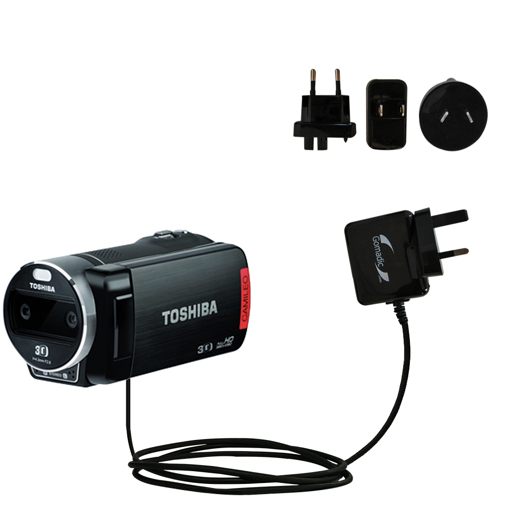 International Wall Charger compatible with the Toshiba Camileo Z100