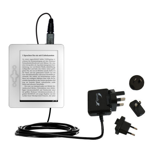 International Wall Charger compatible with the txtr GmbH txtr reader