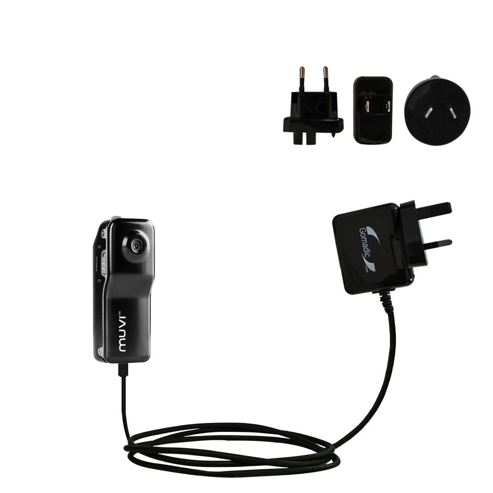 International Wall Charger compatible with the Veho Muvi Pro VCC-003