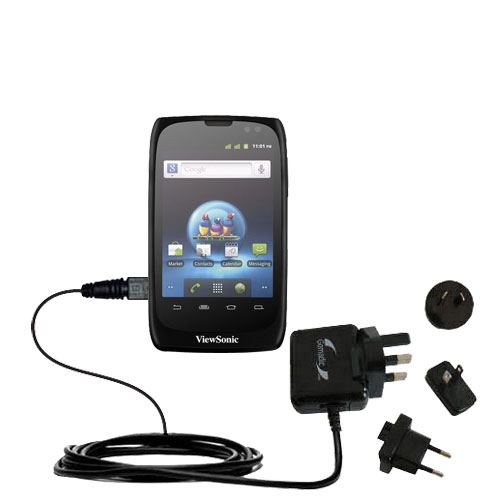 International Wall Charger compatible with the ViewSonic ViewPhone 3 4s 4e 5e