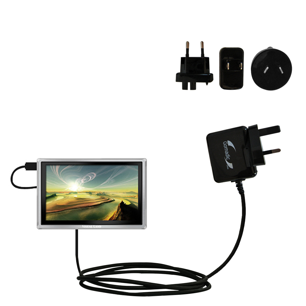 International Wall Charger compatible with the Visual Land Impulse VL-906