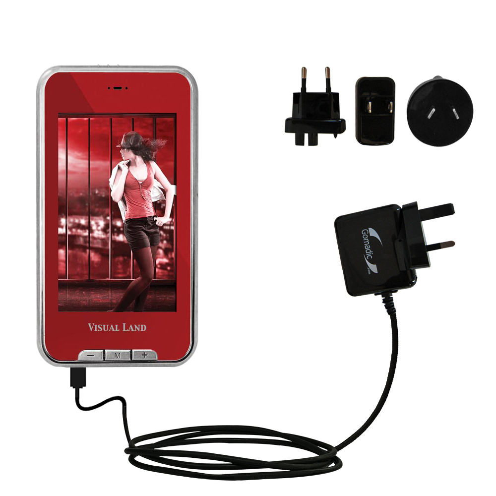 International Wall Charger compatible with the Visual Land V-Touch Pro ME-905