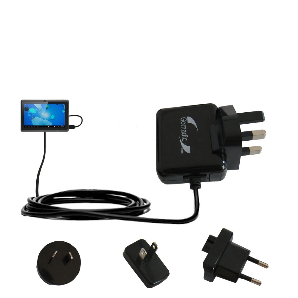 International Wall Charger compatible with the Worryfree Gadgets ZeePad