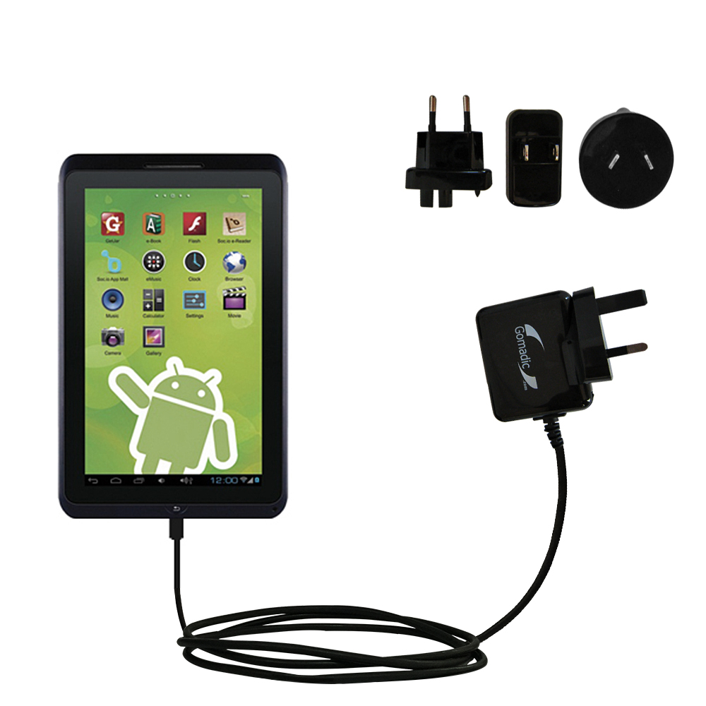 International Wall Charger compatible with the Zeki 10 Tablet TB1082B