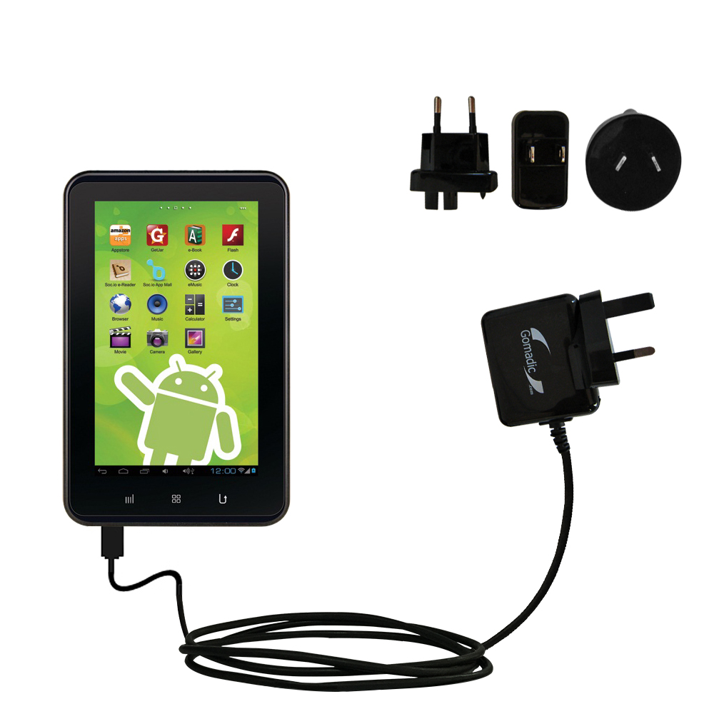 International Wall Charger compatible with the Zeki 7 Tablet TB782B