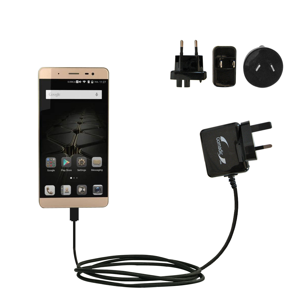 International Wall Charger compatible with the ZTE Axon Max
