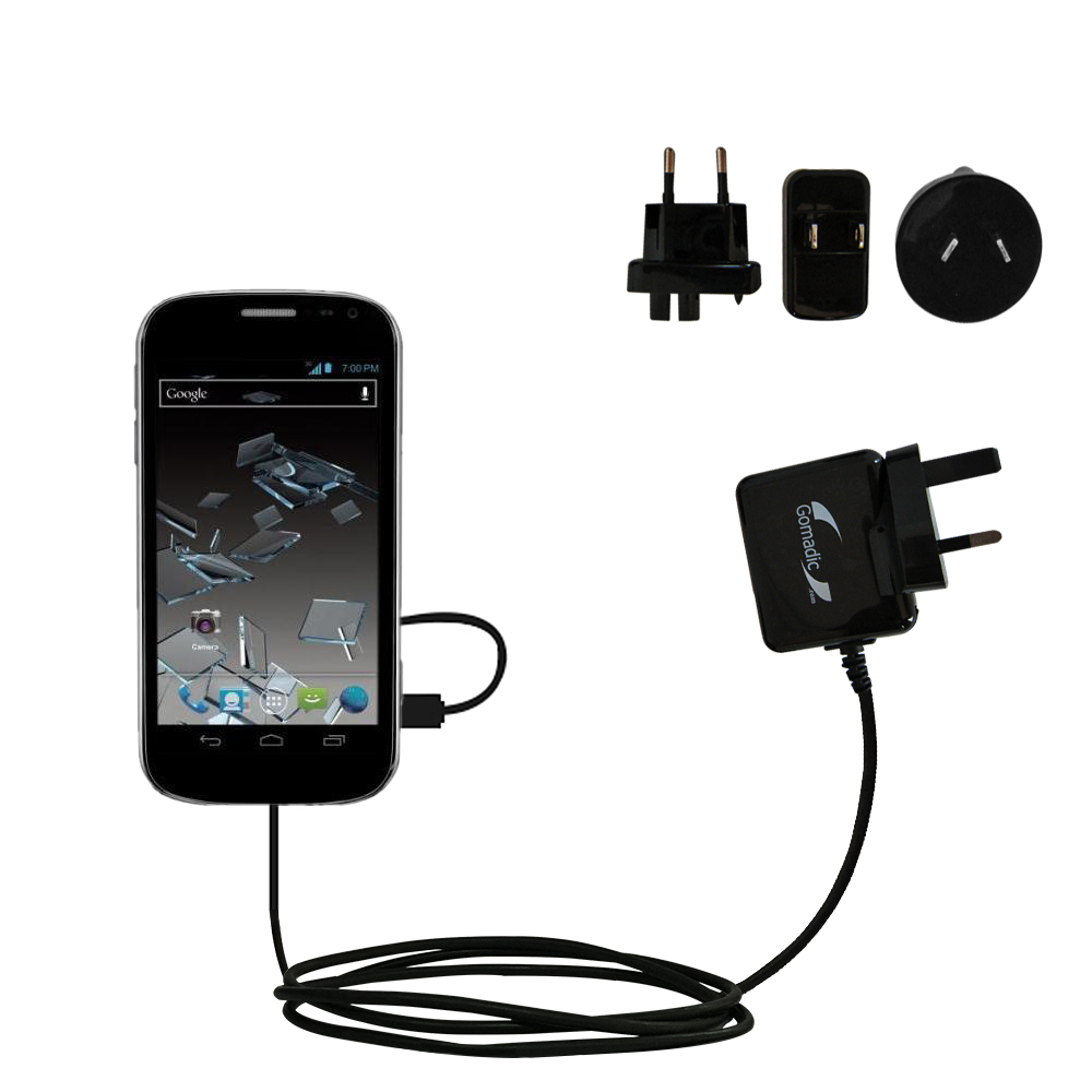 International Wall Charger compatible with the ZTE Flash