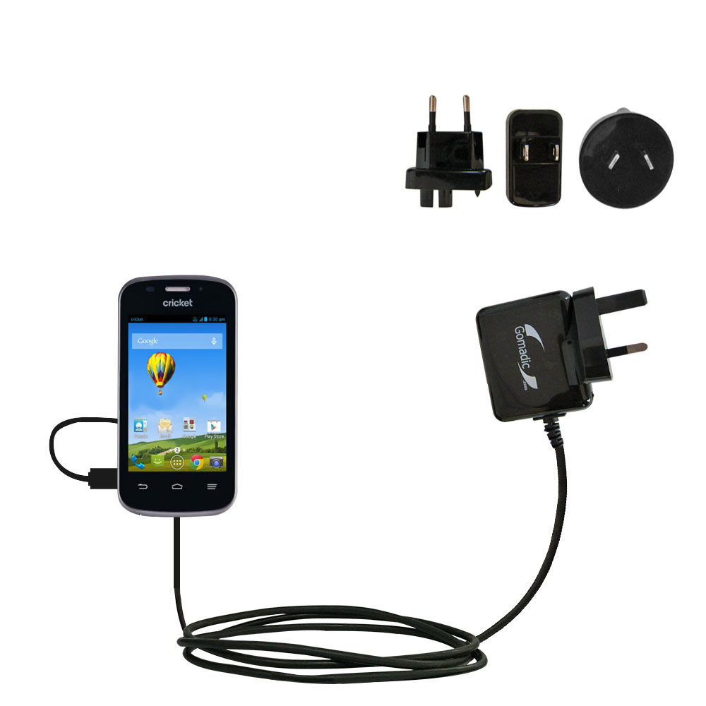 International Wall Charger compatible with the ZTE Prelude 2