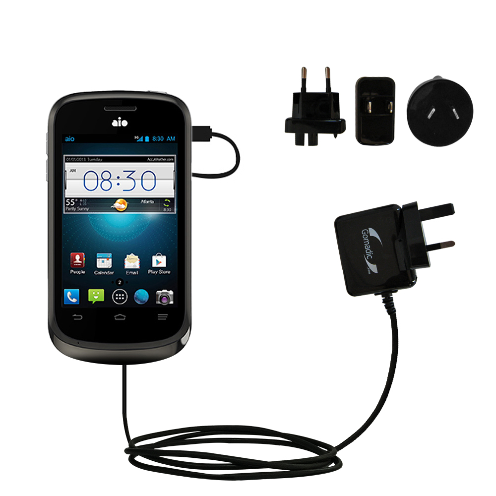 International Wall Charger compatible with the ZTE Prelude