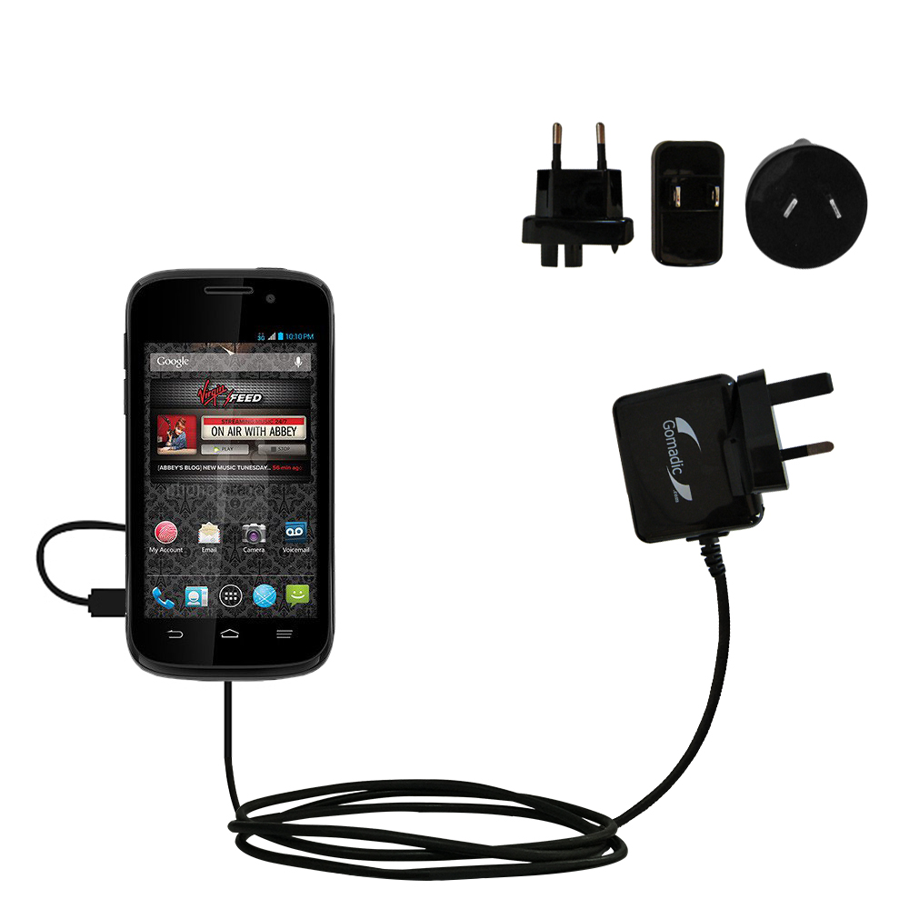 International Wall Charger compatible with the ZTE Reef