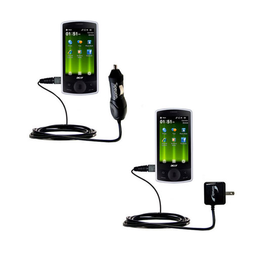 Car & Home Charger Kit compatible with the Acer beTouch E100 E110 E120