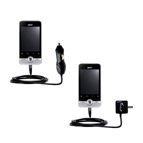 Car & Home Charger Kit compatible with the Acer beTouch E120