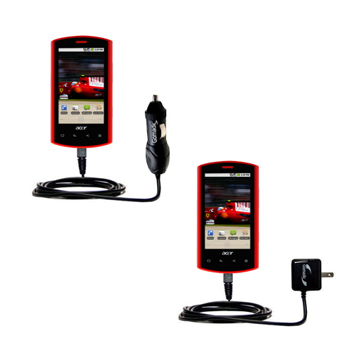 Car & Home Charger Kit compatible with the Acer Liquid E