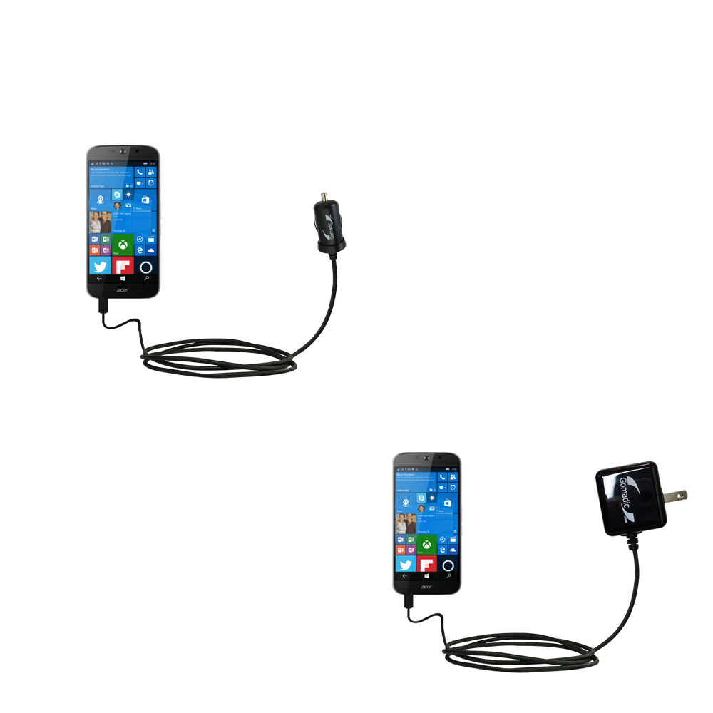 Car & Home Charger Kit compatible with the Acer Liquid Jade Primo