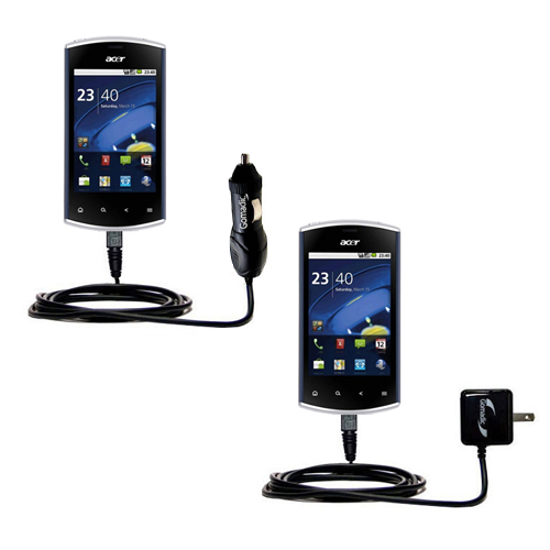 Car & Home Charger Kit compatible with the Acer Liquid mini