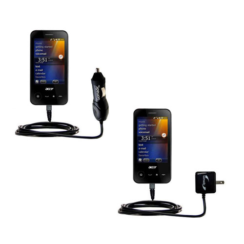 Car & Home Charger Kit compatible with the Acer NeoTouch P400 P300