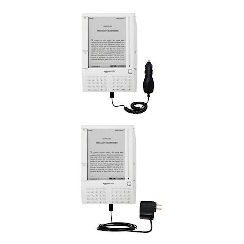 Car & Home Charger Kit compatible with the Amazon Kindle (1st Generation)