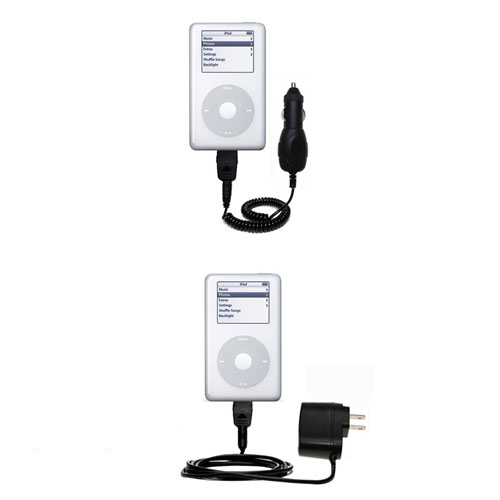 Car & Home Charger Kit compatible with the Apple iPod 4G (40GB)