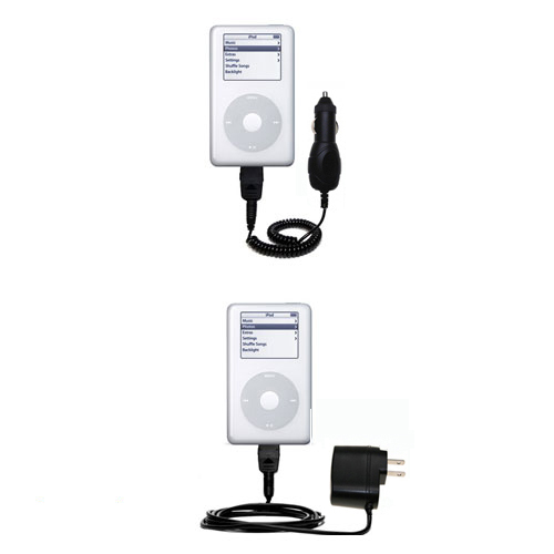 Car & Home Charger Kit compatible with the Apple iPod Photo (60GB)