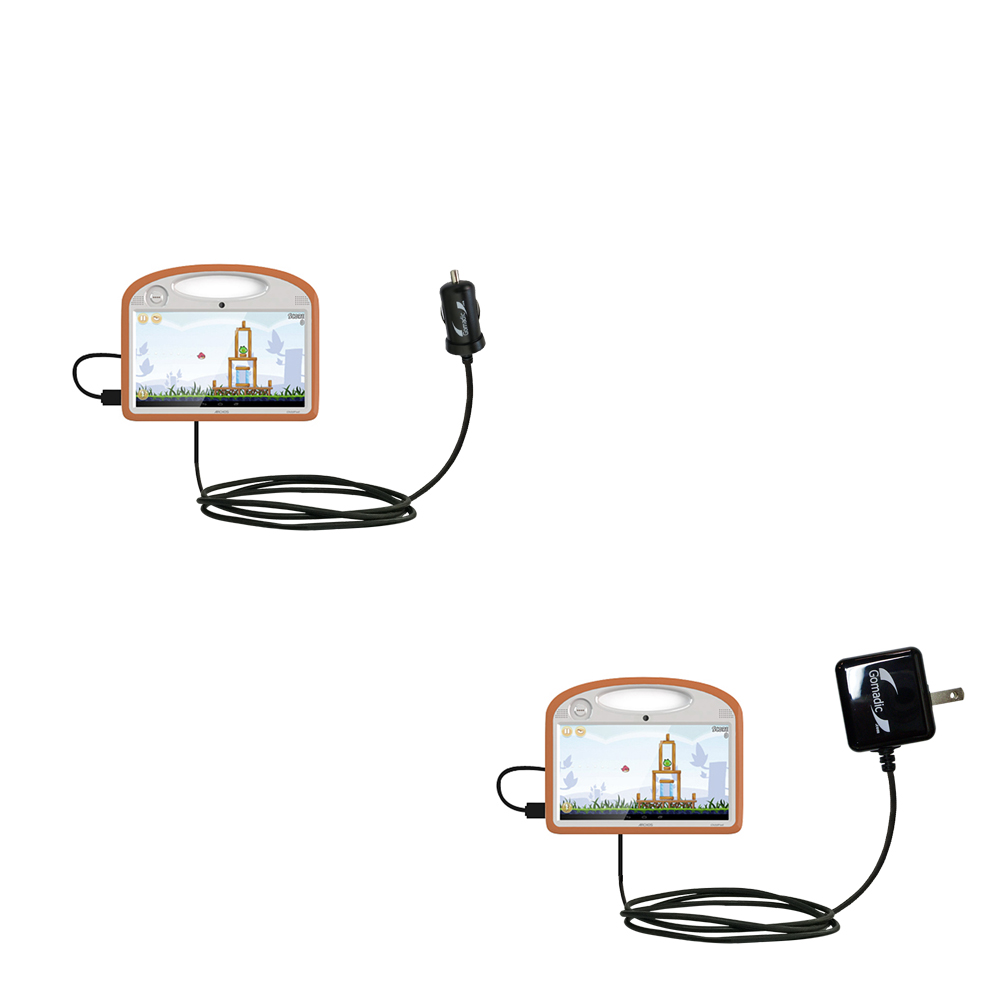 Car & Home Charger Kit compatible with the Archos 101 Childpad