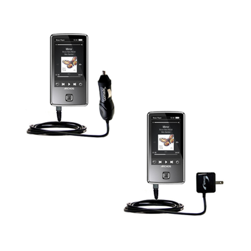 Car & Home Charger Kit compatible with the Archos 30c 35 Vision