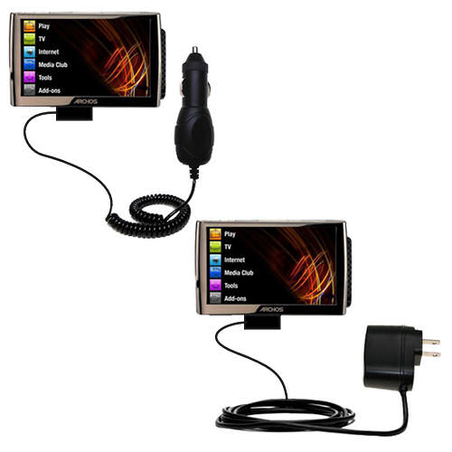 Car & Home Charger Kit compatible with the Archos 7