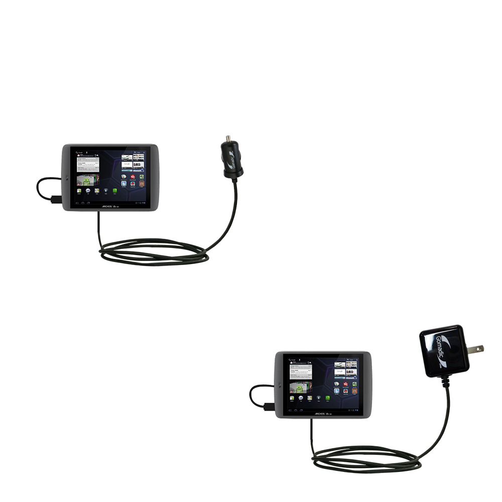 Car & Home Charger Kit compatible with the Archos 80 G9