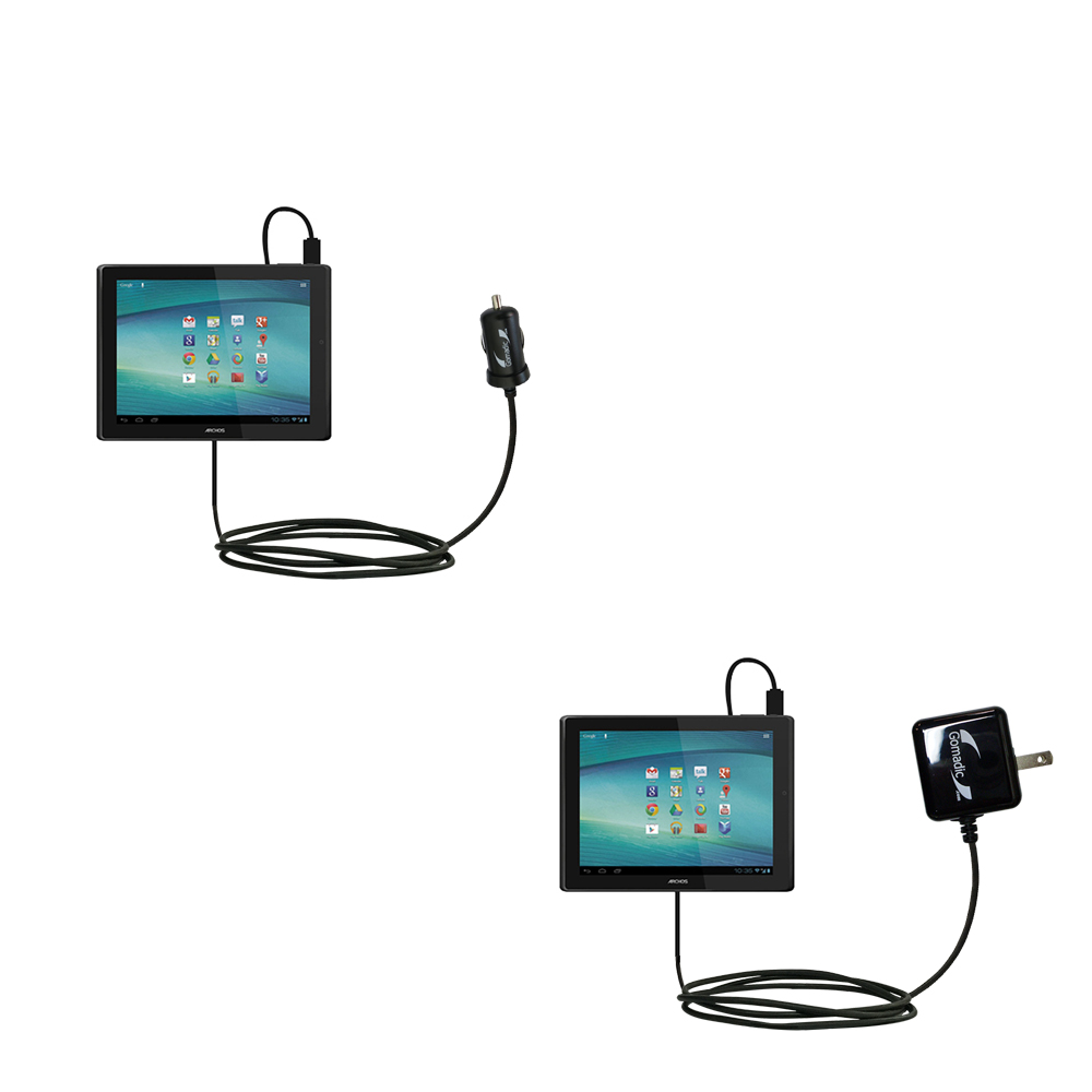 Car & Home Charger Kit compatible with the Archos 97 Carbon