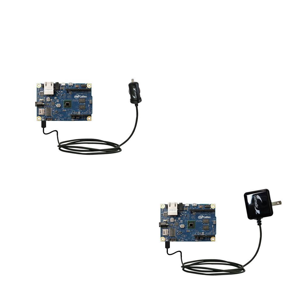 Car & Home Charger Kit compatible with the Arduino Intel Galileo