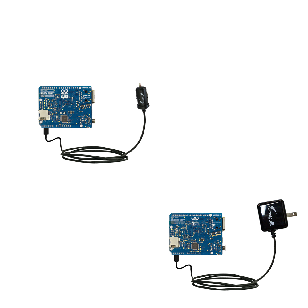 Car & Home Charger Kit compatible with the Arduino YUN