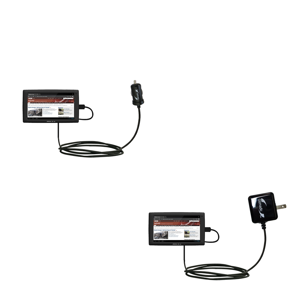 Car & Home Charger Kit compatible with the Arnova 10c G3