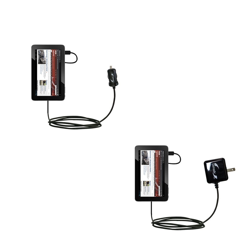 Car & Home Charger Kit compatible with the Arnova 10d G3