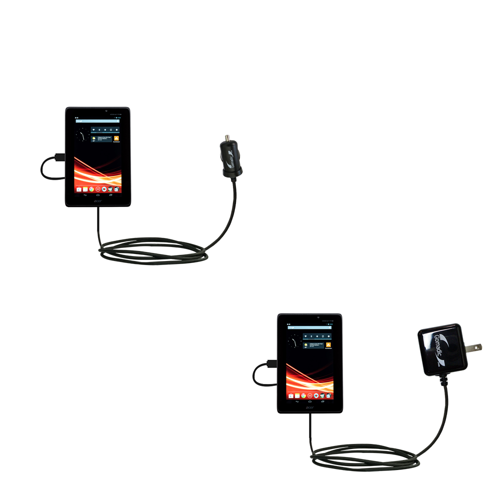 Car & Home Charger Kit compatible with the Asus Iconia Tab A110