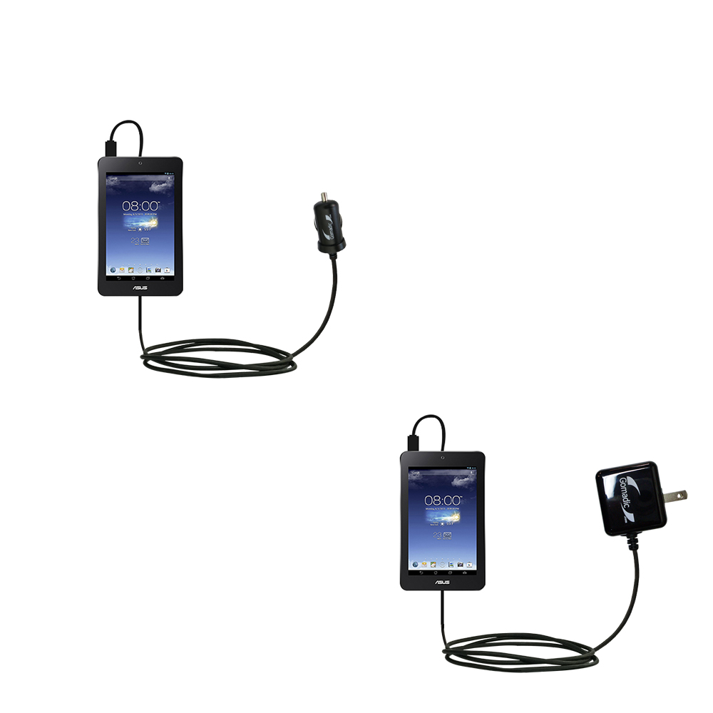 Car & Home Charger Kit compatible with the Asus MeMO Pad HD7