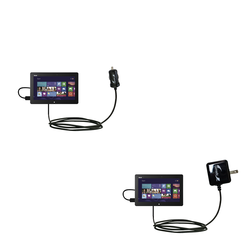 Car & Home Charger Kit compatible with the Asus VivoTab ME400C