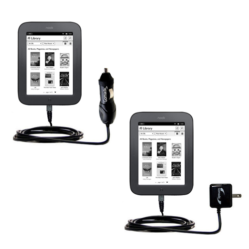 Car & Home Charger Kit compatible with the Barnes and Noble Nook Touch Reader