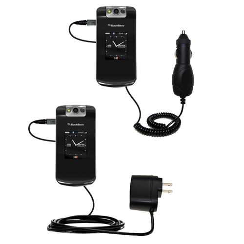 Car & Home Charger Kit compatible with the Blackberry 8210 8220 8230