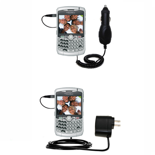 Car & Home Charger Kit compatible with the Blackberry 8300 Curve