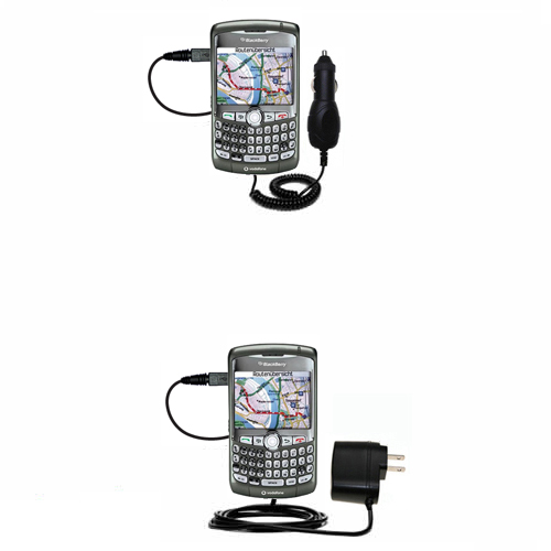 Car & Home Charger Kit compatible with the Blackberry 8310