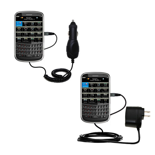 Car & Home Charger Kit compatible with the Blackberry 9900 9930