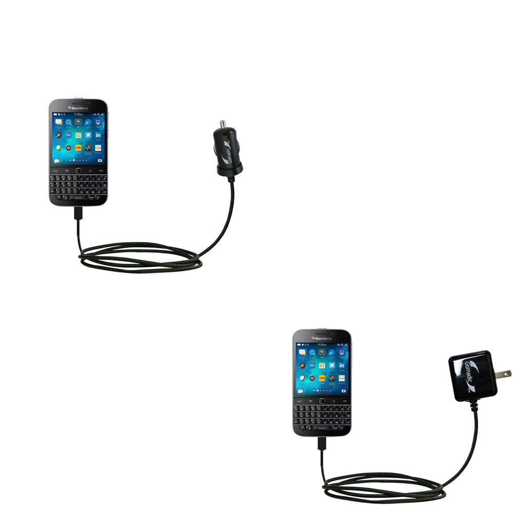 Car & Home Charger Kit compatible with the Blackberry Classic