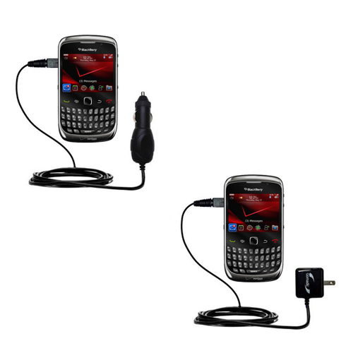 Car & Home Charger Kit compatible with the Blackberry Curve 3G 9330
